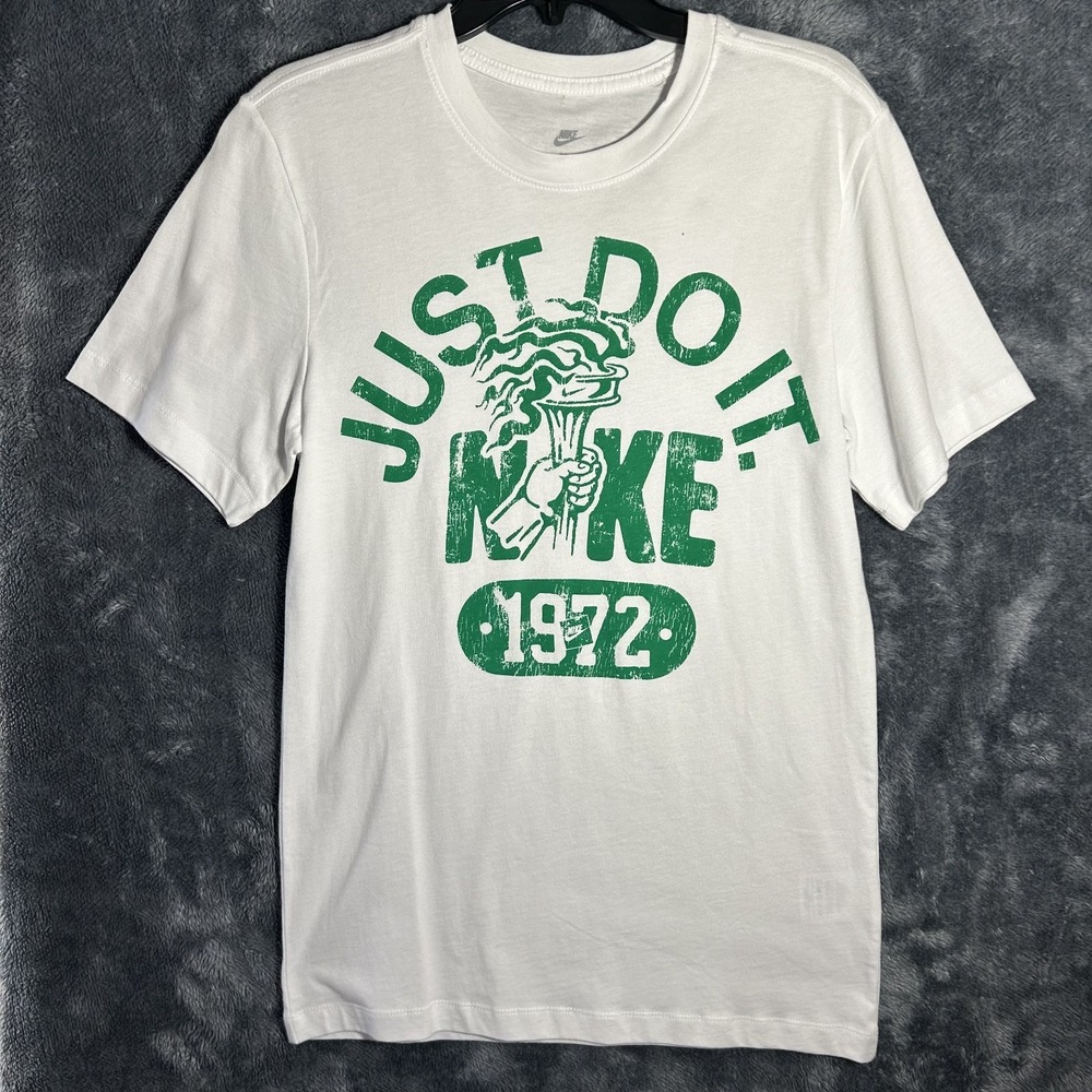Nike Mens Size S White Short Sleeve Just Do It 1972 T Shirt